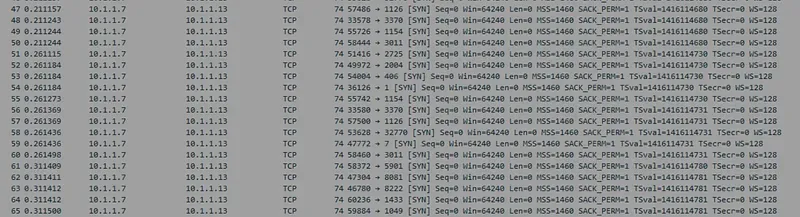 Wireshark ile SYN Flood Saldırısı Analizi