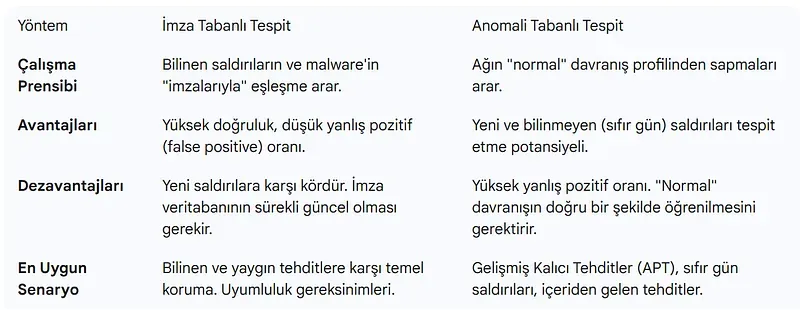IDS ve IPS Tespit Mimarileri