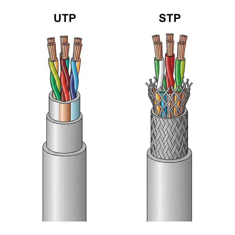 UTP ve STP Kablo Karşılaştırması