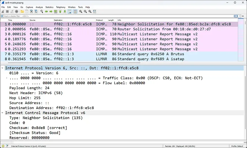 IPv6 Adresleme Formatı ve 16-Bayt Hex Dizilimi
