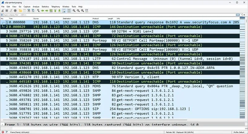 UDP Port Taraması ve ICMP Yanıtları