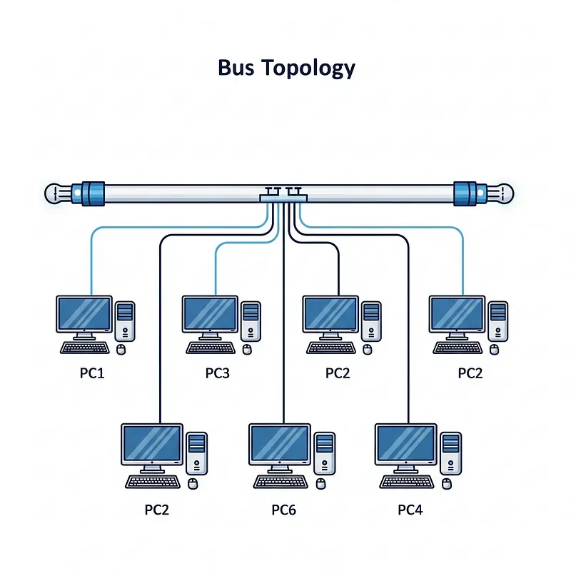 Bus (Ortak Yol) Topolojisi